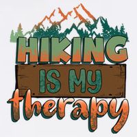 Funny Hiking Is My Therapy Camping Mountain Love Gift Bucket Hat