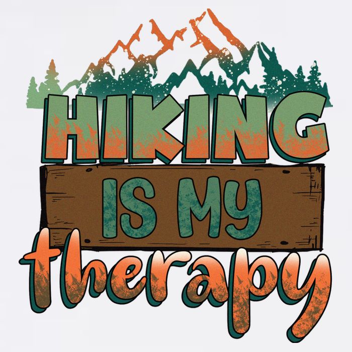 Funny Hiking Is My Therapy Camping Mountain Love Gift Bucket Hat