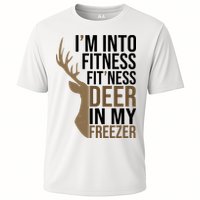 Funny Hunter Im Into Fitness Deer Freezer Hunting Cooling Performance Crew T-Shirt