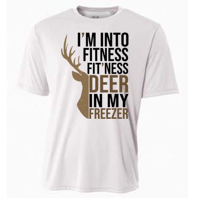 Funny Hunter Im Into Fitness Deer Freezer Hunting Cooling Performance Crew T-Shirt