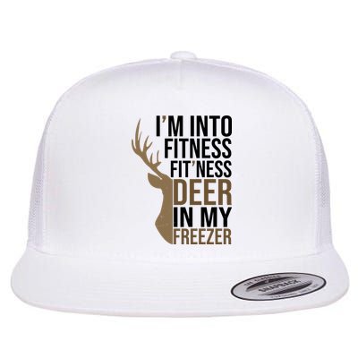 Funny Hunter Im Into Fitness Deer Freezer Hunting Flatbill Hat