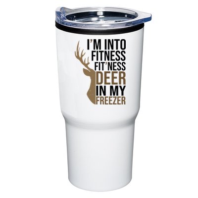 Funny Hunter Im Into Fitness Deer Freezer Hunting Tumbler