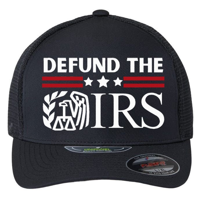 Funny Humor IRS Defund The IRS Flexfit Unipanel Trucker Cap