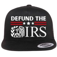 Funny Humor IRS Defund The IRS Flat Bill Trucker Hat