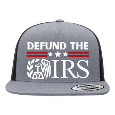 Funny Humor IRS Defund The IRS Flat Bill Trucker Hat