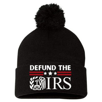 Funny Humor IRS Defund The IRS Pom Pom 12in Knit Beanie