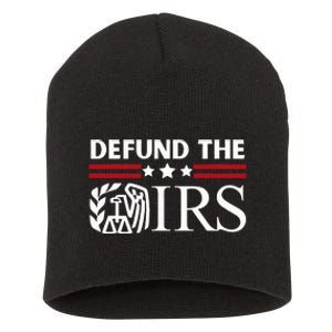 Funny Humor IRS Defund The IRS Short Acrylic Beanie