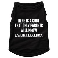 Funny Here Is A Code That Only Parents Will Know Doggie Tank