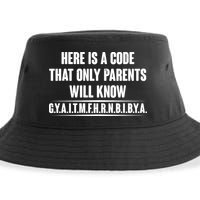 Funny Here Is A Code That Only Parents Will Know Sustainable Bucket Hat