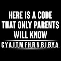 Funny Here Is A Code That Only Parents Will Know Drawstring Bag