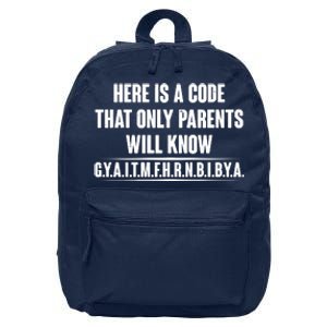 Funny Here Is A Code That Only Parents Will Know 16 in Basic Backpack