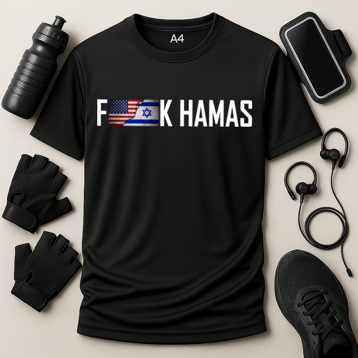 F*Ck Hamas Israel Strong Pray Cooling Performance Crew T-Shirt