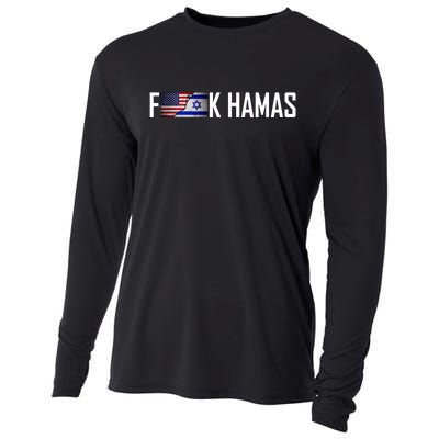 F*Ck Hamas Israel Strong Pray Cooling Performance Long Sleeve Crew