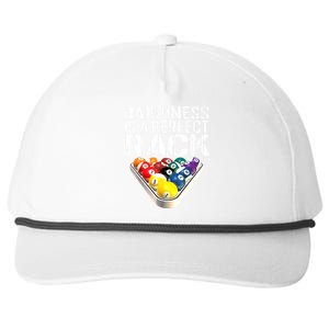 Funny Happiness Is A Perfect Rack Billiards Pool Gift Snapback Five-Panel Rope Hat