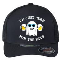 Funny Halloween Im Just Here For The Boos Beer Gift Flexfit Unipanel Trucker Cap