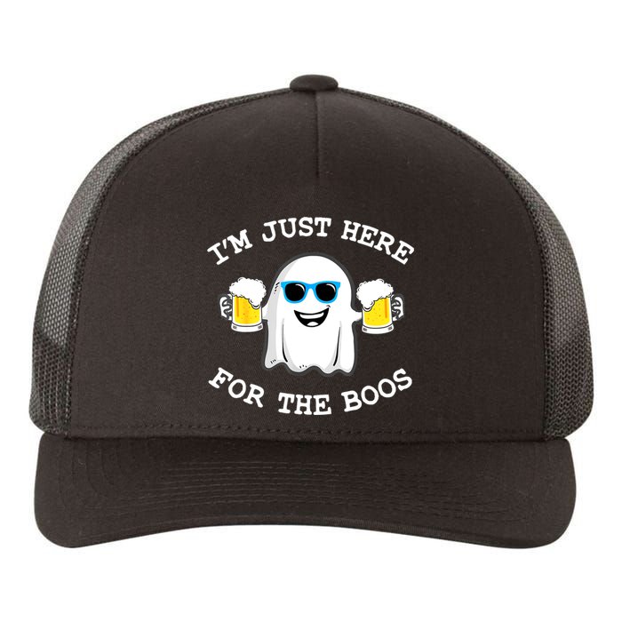 Funny Halloween Im Just Here For The Boos Beer Gift Yupoong Adult 5-Panel Trucker Hat