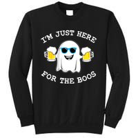 Funny Halloween Im Just Here For The Boos Beer Gift Sweatshirt