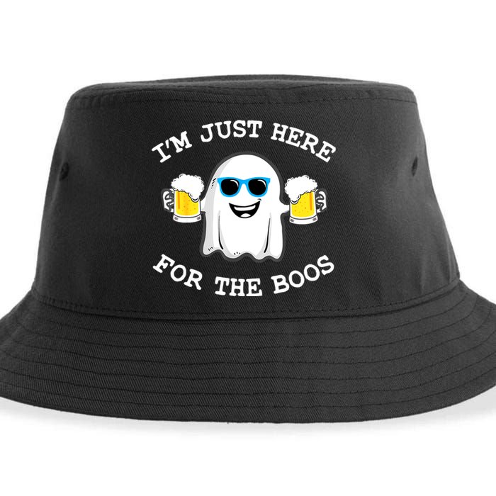 Funny Halloween Im Just Here For The Boos Beer Gift Sustainable Bucket Hat