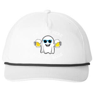 Funny Halloween Im Just Here For The Boos Beer Gift Snapback Five-Panel Rope Hat