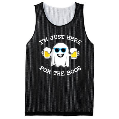 Funny Halloween Im Just Here For The Boos Beer Gift Mesh Reversible Basketball Jersey Tank