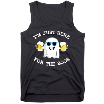 Funny Halloween Im Just Here For The Boos Beer Gift Tank Top