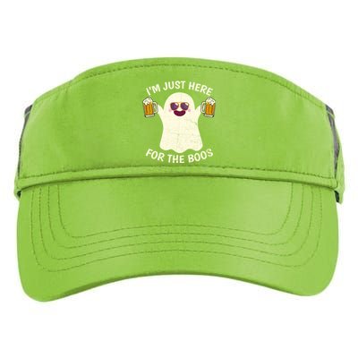 Funny Halloween Im Just Here For The Boos Cute Ghost Funny Gift Adult Drive Performance Visor