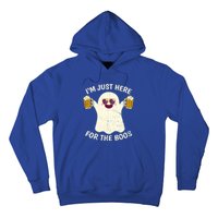 Funny Halloween Im Just Here For The Boos Cute Ghost Funny Gift Hoodie