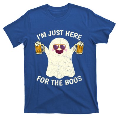 Funny Halloween Im Just Here For The Boos Cute Ghost Funny Gift T-Shirt