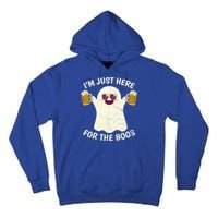 Funny Halloween Im Just Here For The Boos Cute Ghost Funny Gift Tall Hoodie