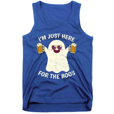 Funny Halloween Im Just Here For The Boos Cute Ghost Funny Gift Tank Top