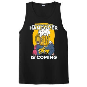 First Hangover Is Coming Funny New Year 2021 Beer Lover Gift PosiCharge Competitor Tank