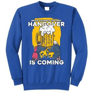 First Hangover Is Coming Funny New Year 2021 Beer Lover Gift Sweatshirt