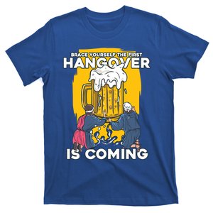 First Hangover Is Coming Funny New Year 2021 Beer Lover Gift T-Shirt