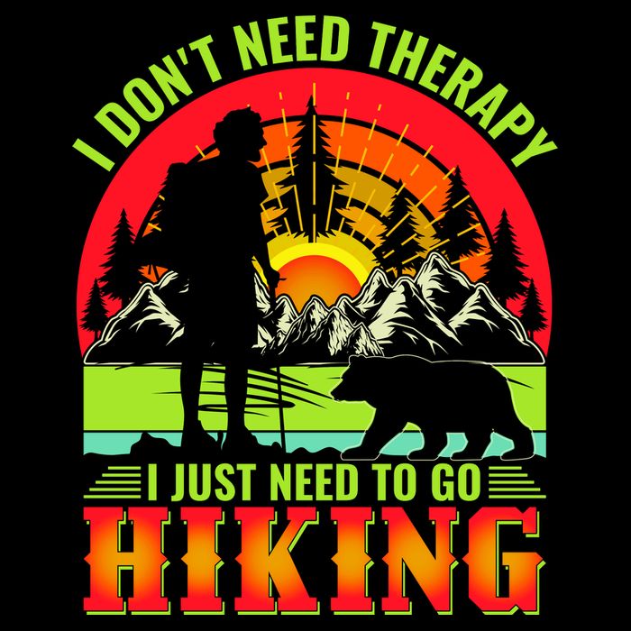Funny Hiking I Do Not Need Therapy I Just Need To Go Hiking 16 in Basic Backpack
