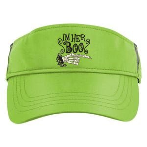 Funny Halloween I'm Her Boo Matching Couple Shirts Adult Drive Performance Visor