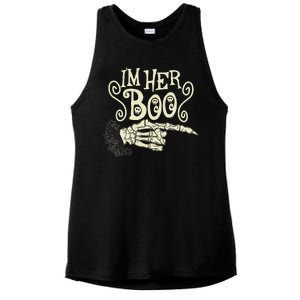 Funny Halloween I'm Her Boo Matching Couple Shirts Ladies PosiCharge Tri-Blend Wicking Tank