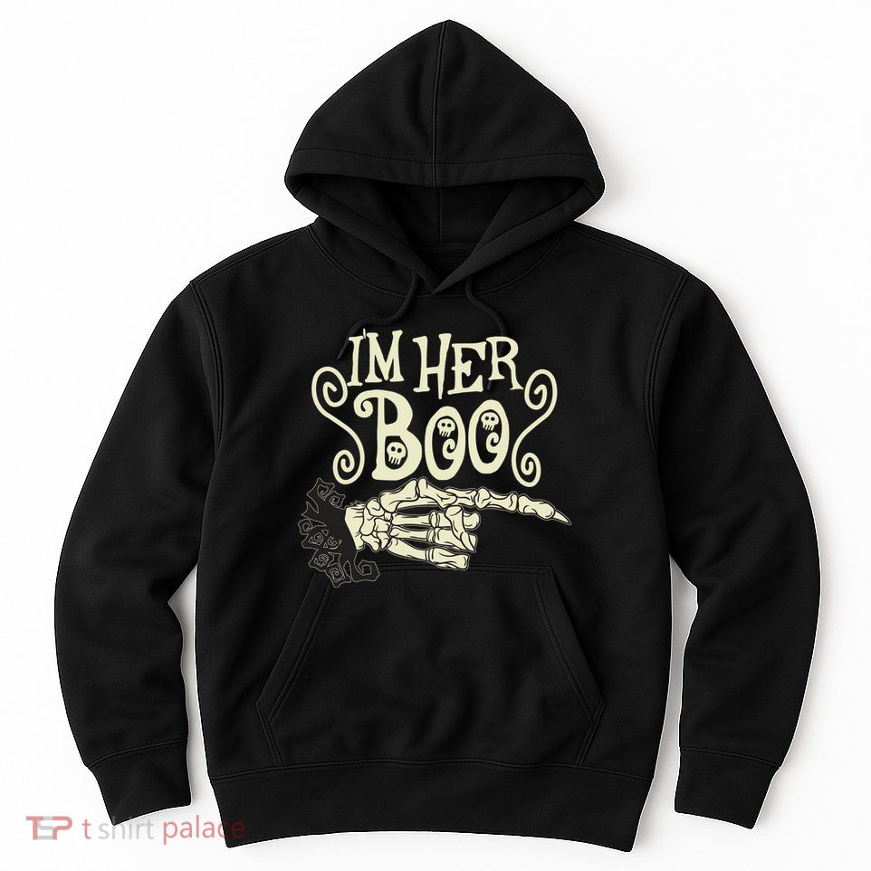 Funny Halloween I'm Her Boo Matching Couple Shirts Hoodie