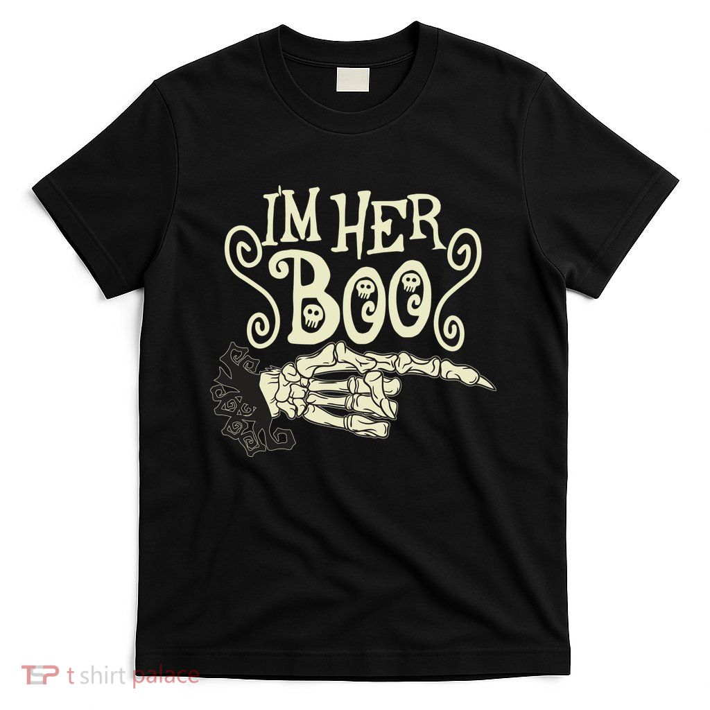 Funny Halloween I'm Her Boo Matching Couple Shirts T-Shirt