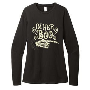 Funny Halloween I'm Her Boo Matching Couple Shirts Womens CVC Long Sleeve Shirt