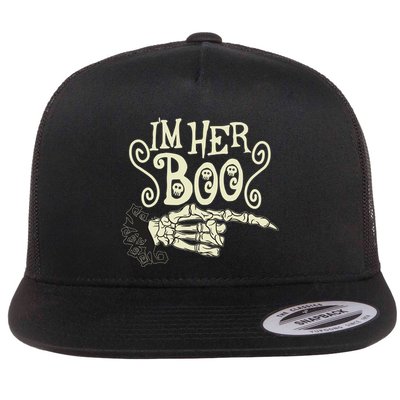Funny Halloween I'm Her Boo Matching Couple Shirts Flatbill Hat