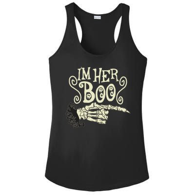 Funny Halloween I'm Her Boo Matching Couple Shirts Ladies PosiCharge Competitor Racerback Tank