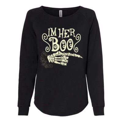 Funny Halloween I'm Her Boo Matching Couple Shirts Womens California Wash Sweatshirt