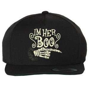 Funny Halloween I'm Her Boo Matching Couple Shirts Wool Snapback Cap