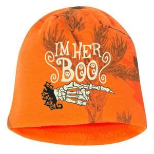 Funny Halloween I'm Her Boo Matching Couple Shirts Kati - Camo Knit Beanie