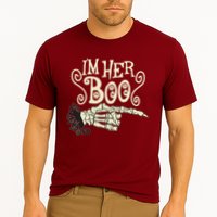 Funny Halloween I'm Her Boo Matching Couple Shirts Cooling Performance Crew T-Shirt