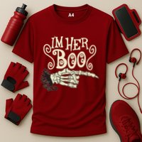 Funny Halloween I'm Her Boo Matching Couple Shirts Cooling Performance Crew T-Shirt
