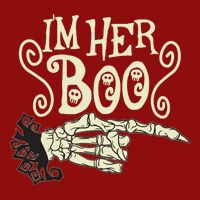 Funny Halloween I'm Her Boo Matching Couple Shirts Cooling Performance Crew T-Shirt