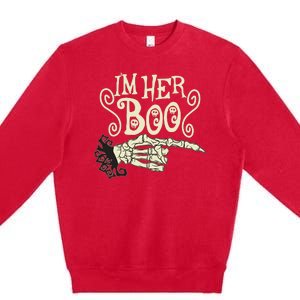 Funny Halloween I'm Her Boo Matching Couple Shirts Premium Crewneck Sweatshirt