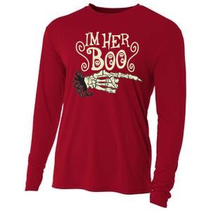 Funny Halloween I'm Her Boo Matching Couple Shirts Cooling Performance Long Sleeve Crew