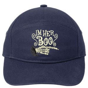 Funny Halloween I'm Her Boo Matching Couple Shirts 7-Panel Snapback Hat